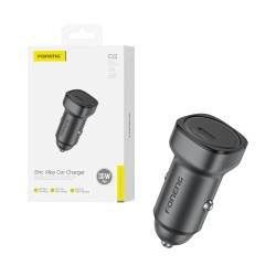 Carregador de Carro Foneng C22 Tipo-C PD30W Cinza Escuro